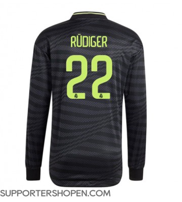 Real Madrid Antonio Rudiger #22 Tredje Matchtröja 2022-23 Långärmad